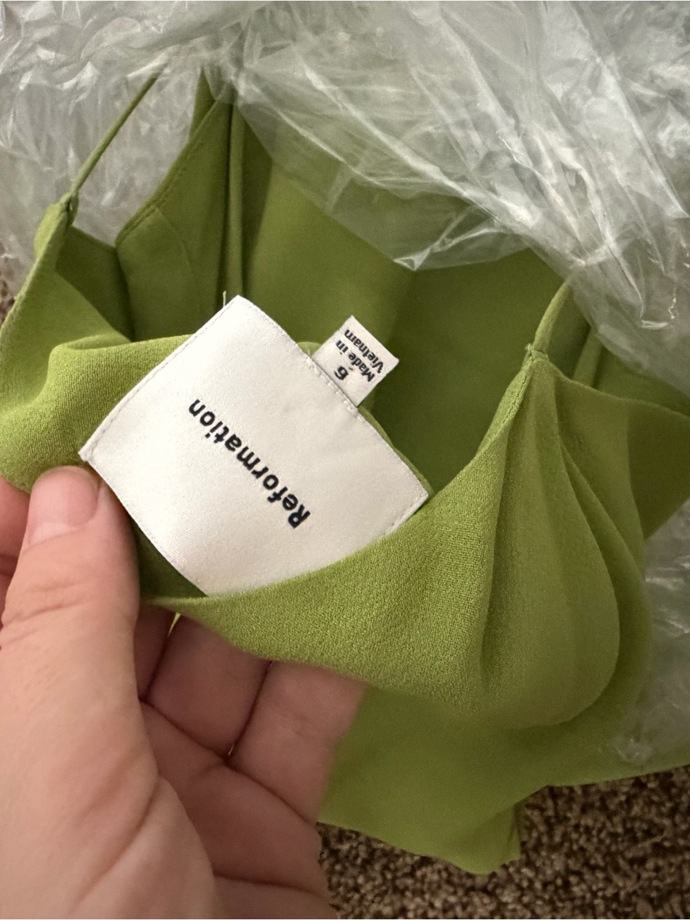 Reformation Olive Green Dress - Picture 4 of 5